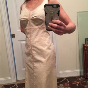 Pinkish-Ivory colored dress, sz 4, Zenobia
